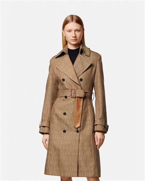 versace fell jacke|versace trench coat women.